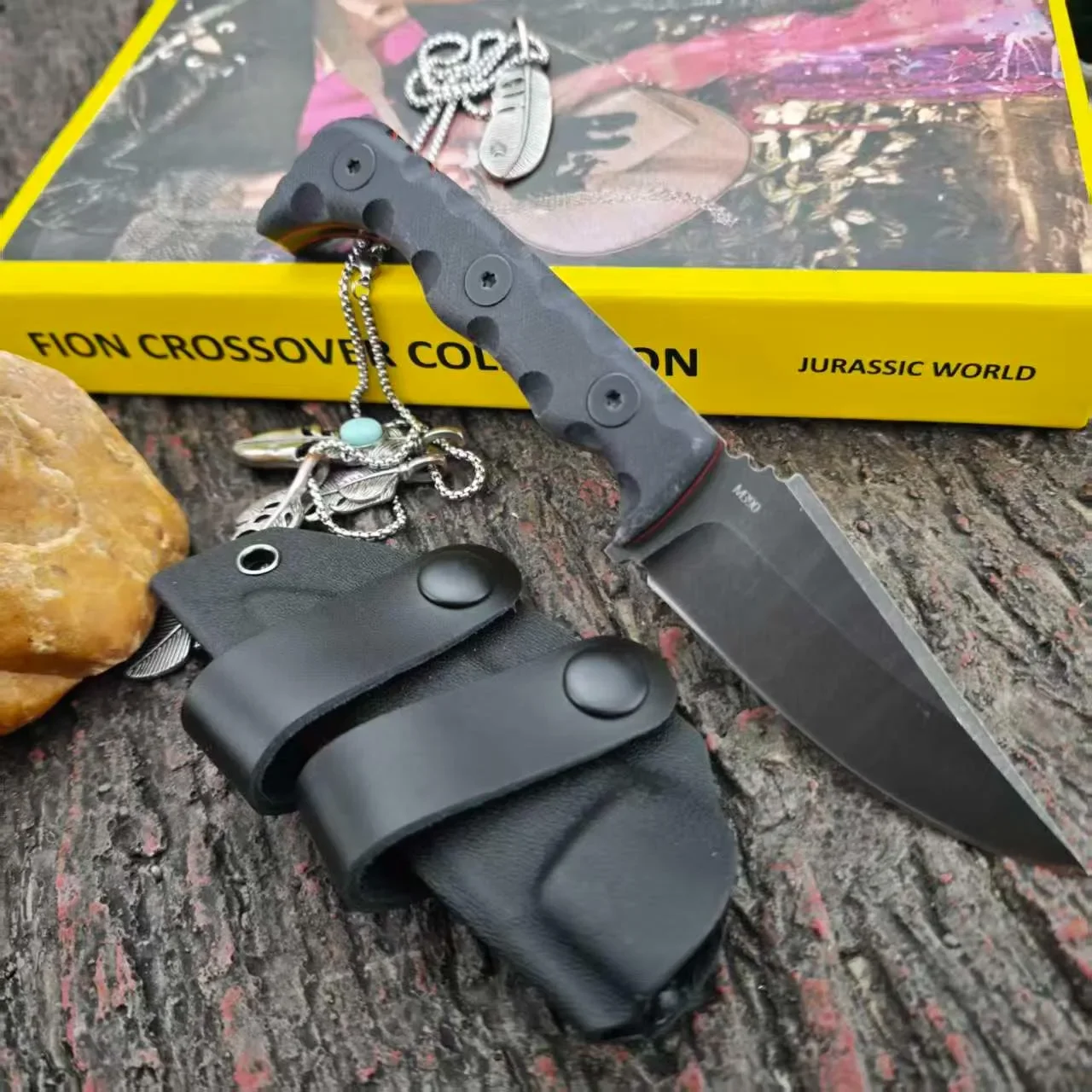Bushcraft Knife Fixed - Wysokotwardy, wielofunkcyjny nóż kieszonkowy EDC do