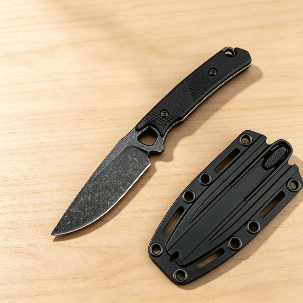 2048 EDC – prosty nóż z czarną – Bushcraft Knife Fixed recenzja i cena